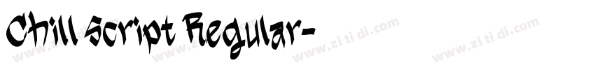 Chill Script Regular字体转换